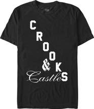 Crooks & Castles Men's Crooks & Castles Big Bold Script Logo  Graphic T-Shirt