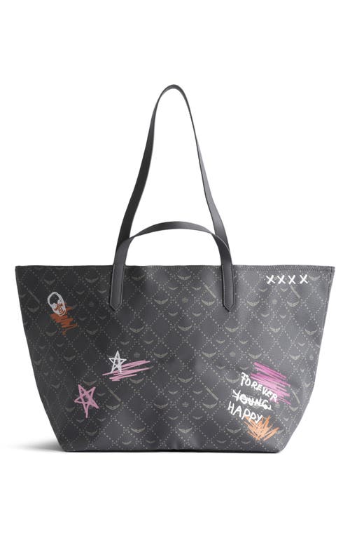 Zadig & Voltaire Z Extra Large Monogram Shopper Tote In Multi