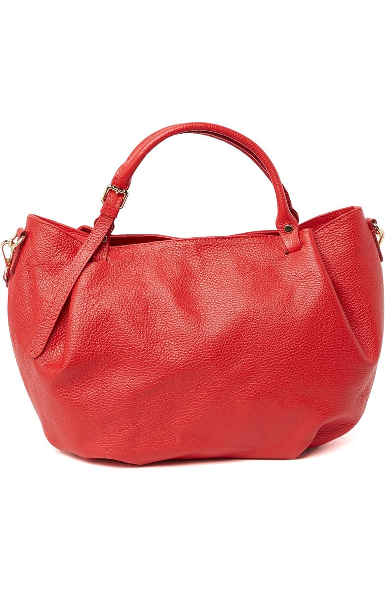 GIORGIO COSTA Leather Top Handle Satchel Bag, Main, color,