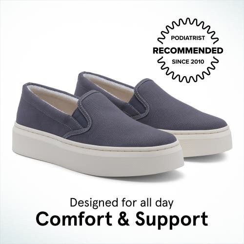 Abeo Jumpstreet Slip On In Navy Canvas - Metatarsal