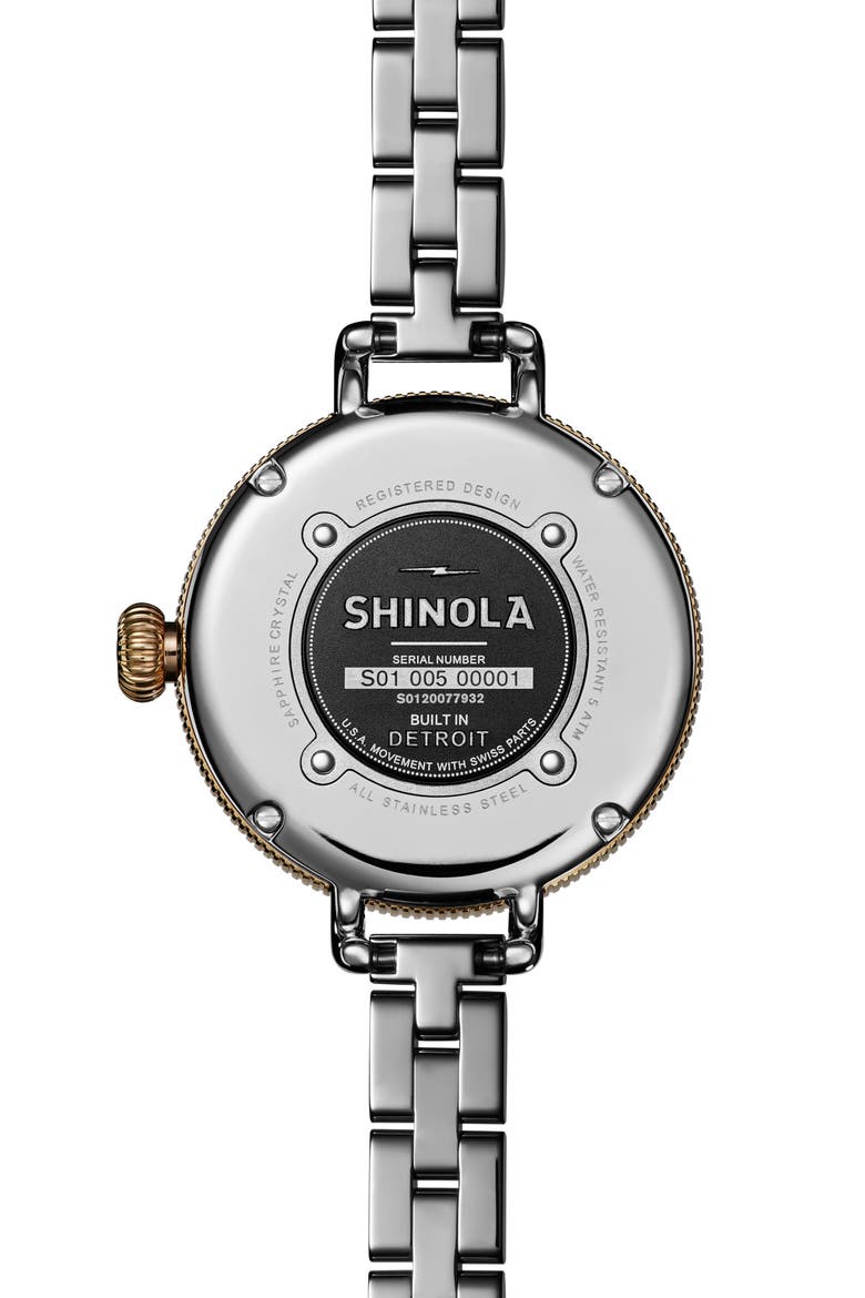 'The Birdy' Bracelet Watch, 34mm, Alternate, color, WHITE