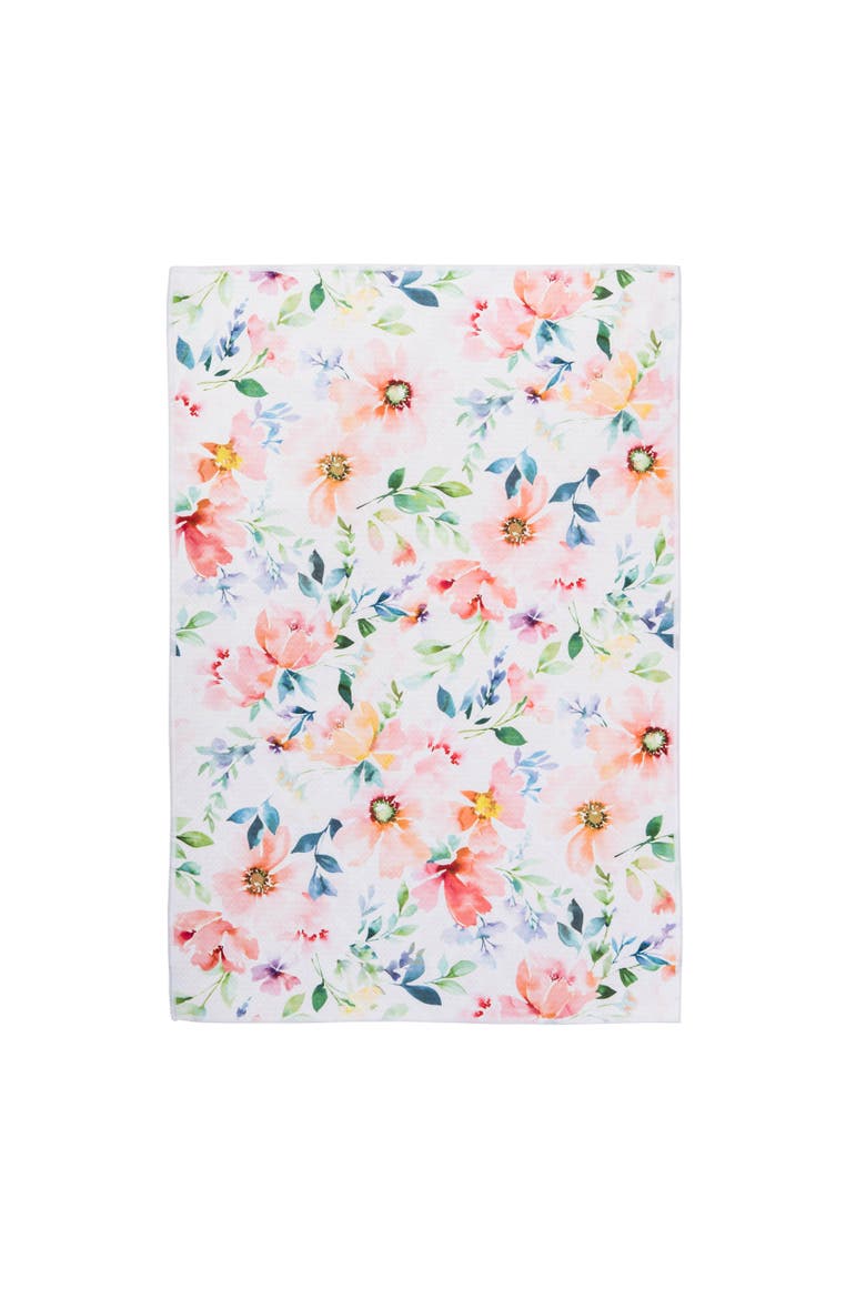 Nicole 100% Cotton Dishtowel, Main, color, Pink