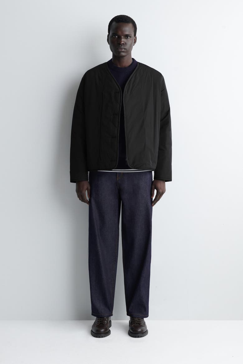 Reversible Quilted Jacket, Alternate, color, BLACK