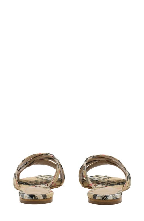 BURBERRY BURBERRY CABANA WOVEN SLIDE SANDAL 