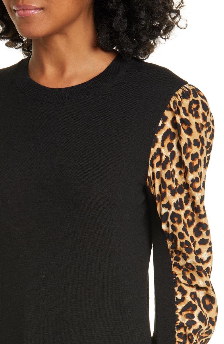 Veronica Beard Adler Mixed Media Sweater, Alternate, color, 