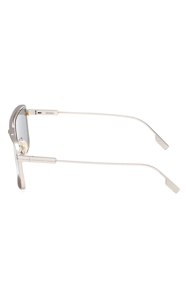 ZEGNA 56mm Navigator Sunglasses, Alternate, color,