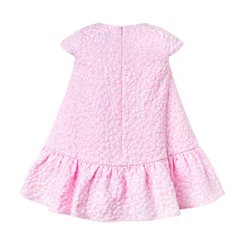 Rachel Riley Drop Hem Party Dress In Pink