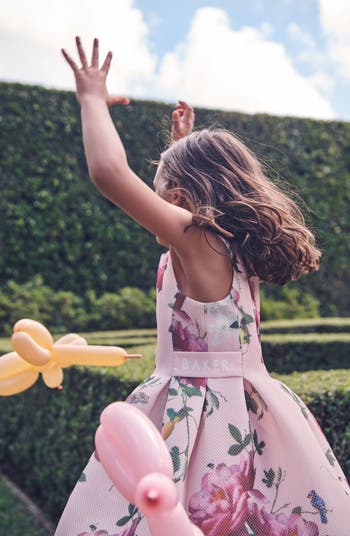 Baker by Ted Baker Kids' Airtex Floral Scuba Dress | Nordstrom