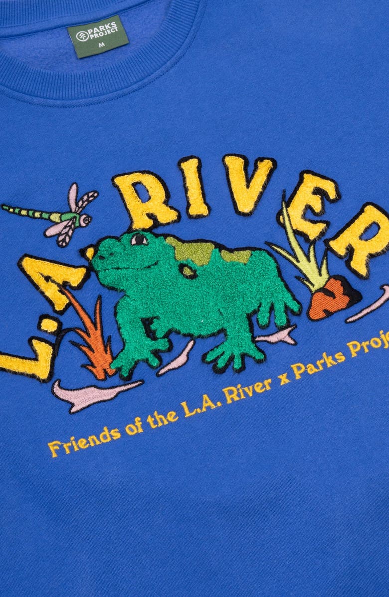 Parks Project LA River Toadally Crewneck, Alternate, color, Pacific Blue