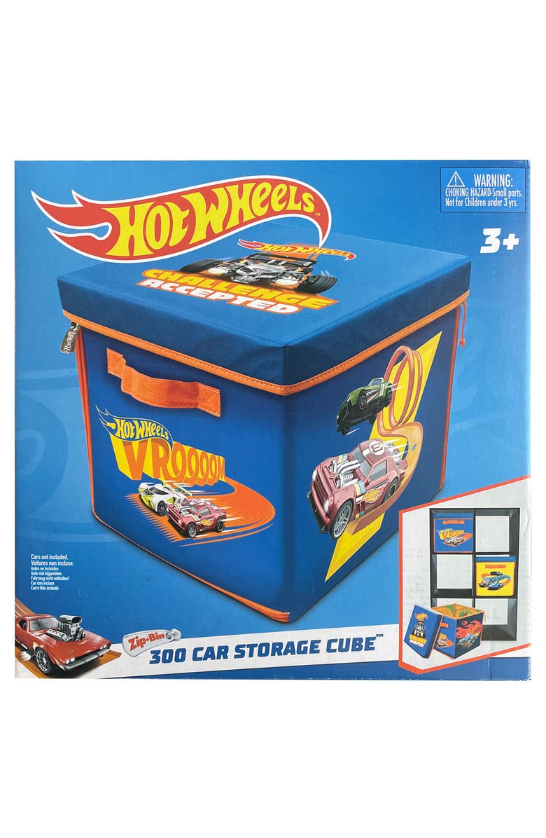Tara Toy Hot Wheels 300 Car Storage Cube Bin & Playmat, Alternate, color, Multicolored