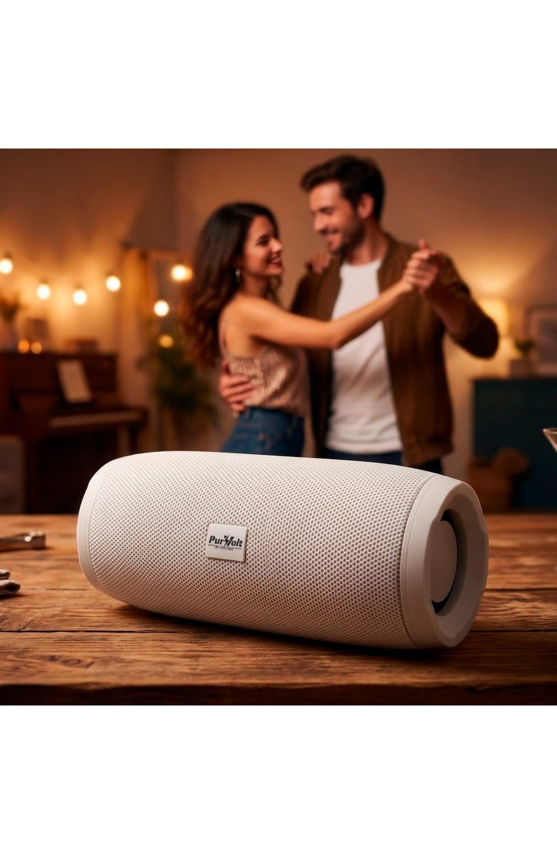 PURSONIC Wireless Speaker - The Power Player, Alternate, color, White