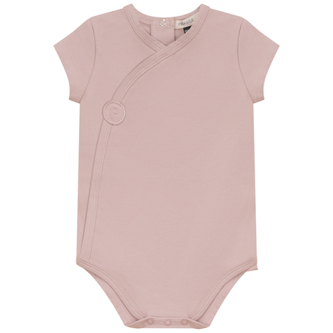 Cotton Spandex Short Wrap Romper (Baby)