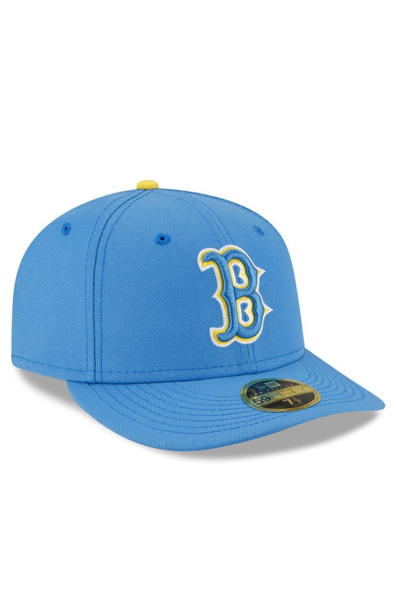 New Era Men's New Era Light Blue Boston Red Sox City Connect Low Profile 59FIFTY Fitted Hat, Alternate, color, Light Blue