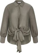 City Chic Rosabella Satin Shirt