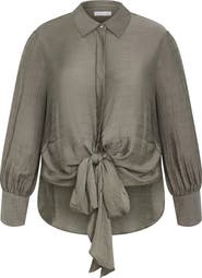 City Chic Rosabella Satin Shirt