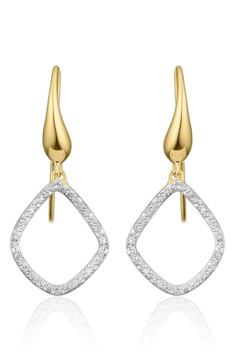 Riva Kite Diamond Drop Earrings