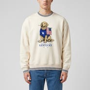 Uscape Apparel Unisex Uscape Apparel Cream Kentucky Wildcats Americana Good Boy Ribbed Premium Sweatshirt