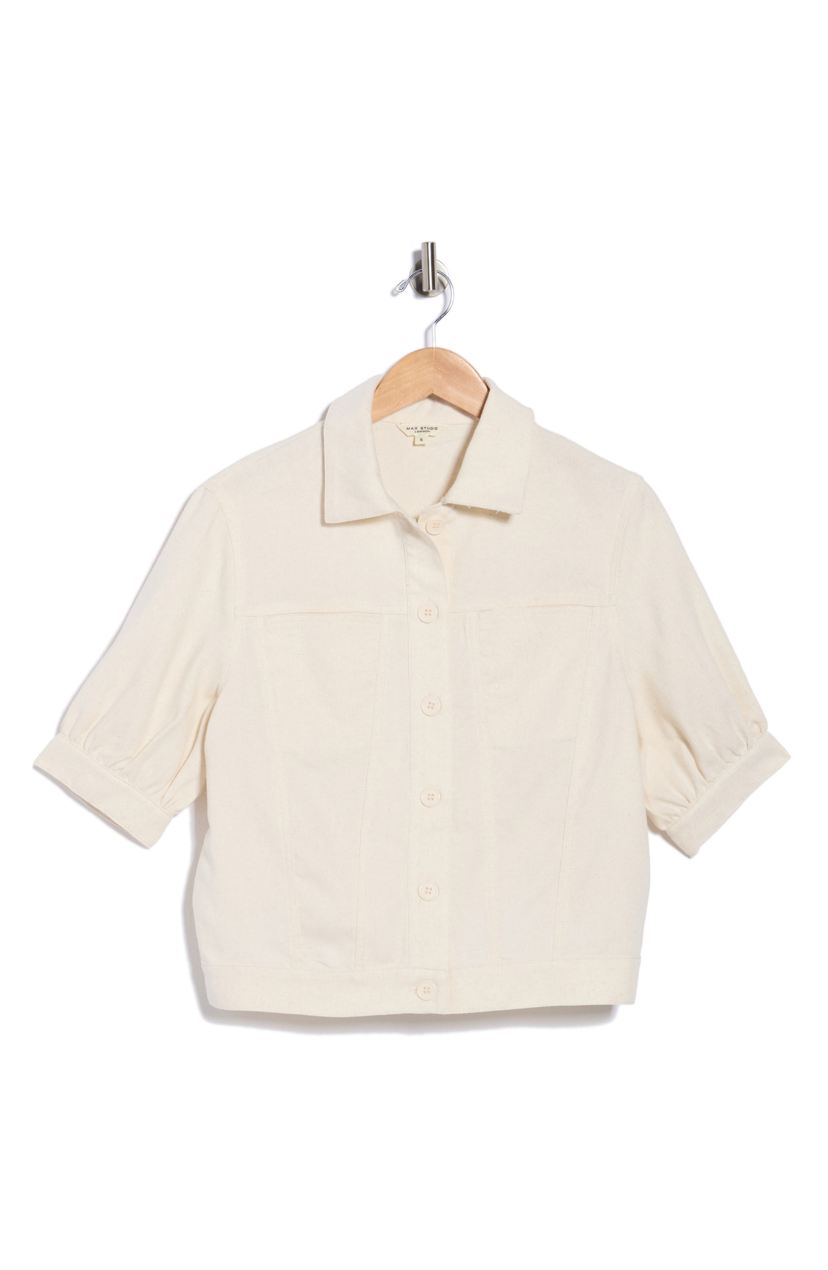 MAX STUDIO Twill Short Sleeve Jacket