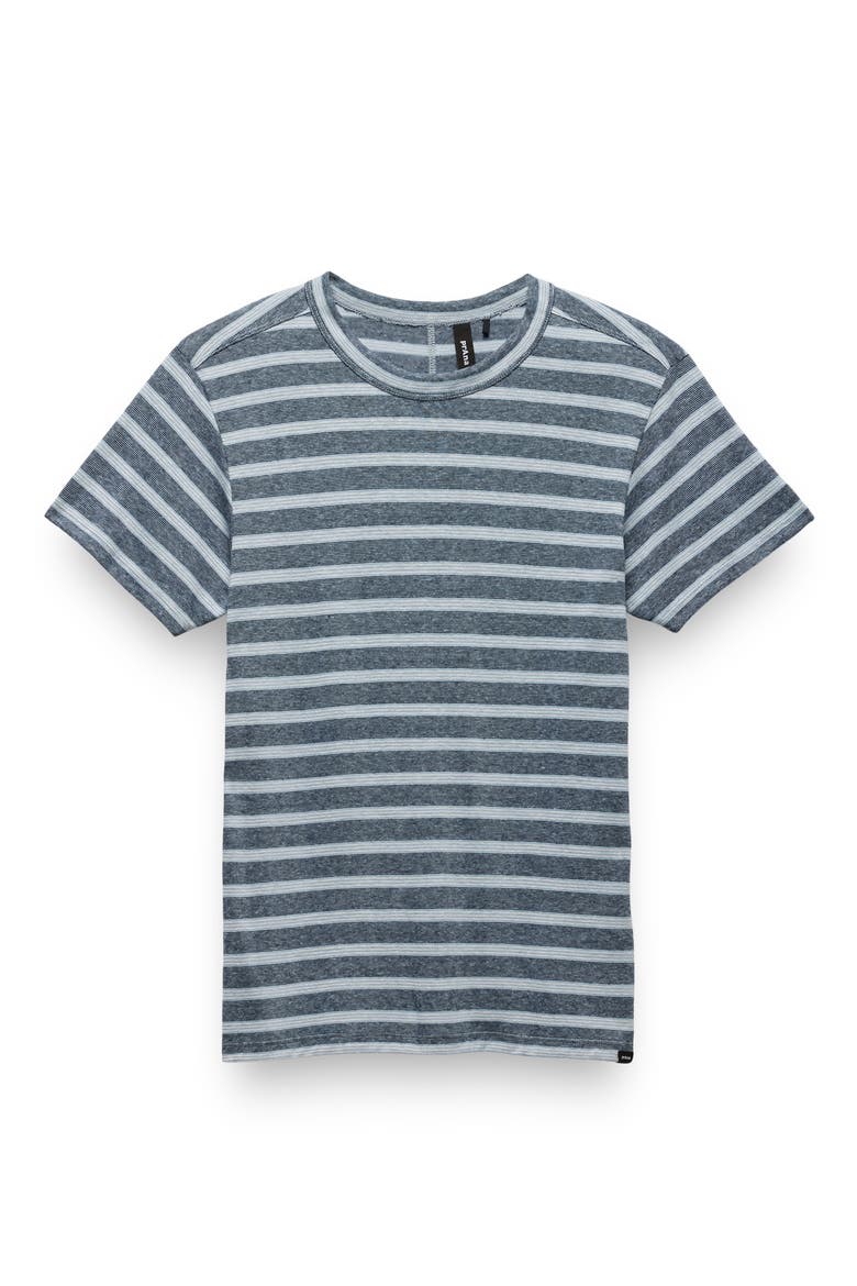 Cozy Up Crewneck T-Shirt, Alternate, color, GLACIER SKIES STRIPE