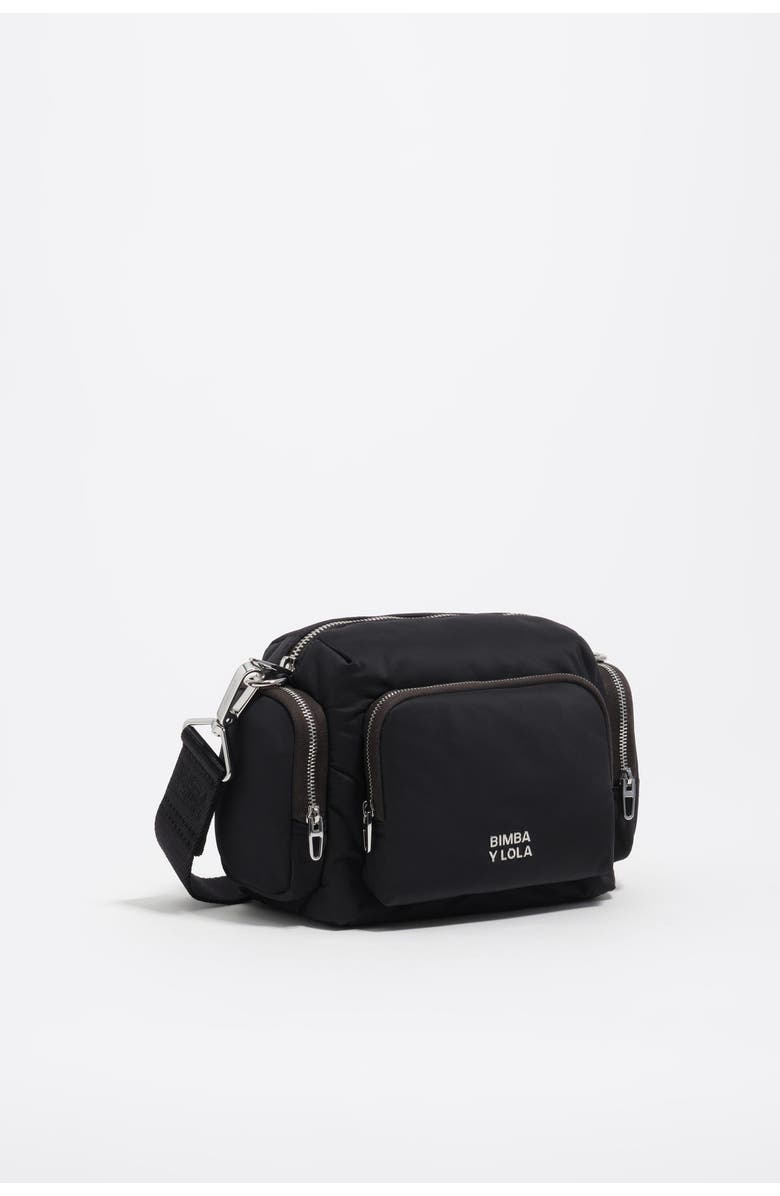 Bimba y Lola Compact Nylon Pocket Bag, Main, color, Dark Anthracite