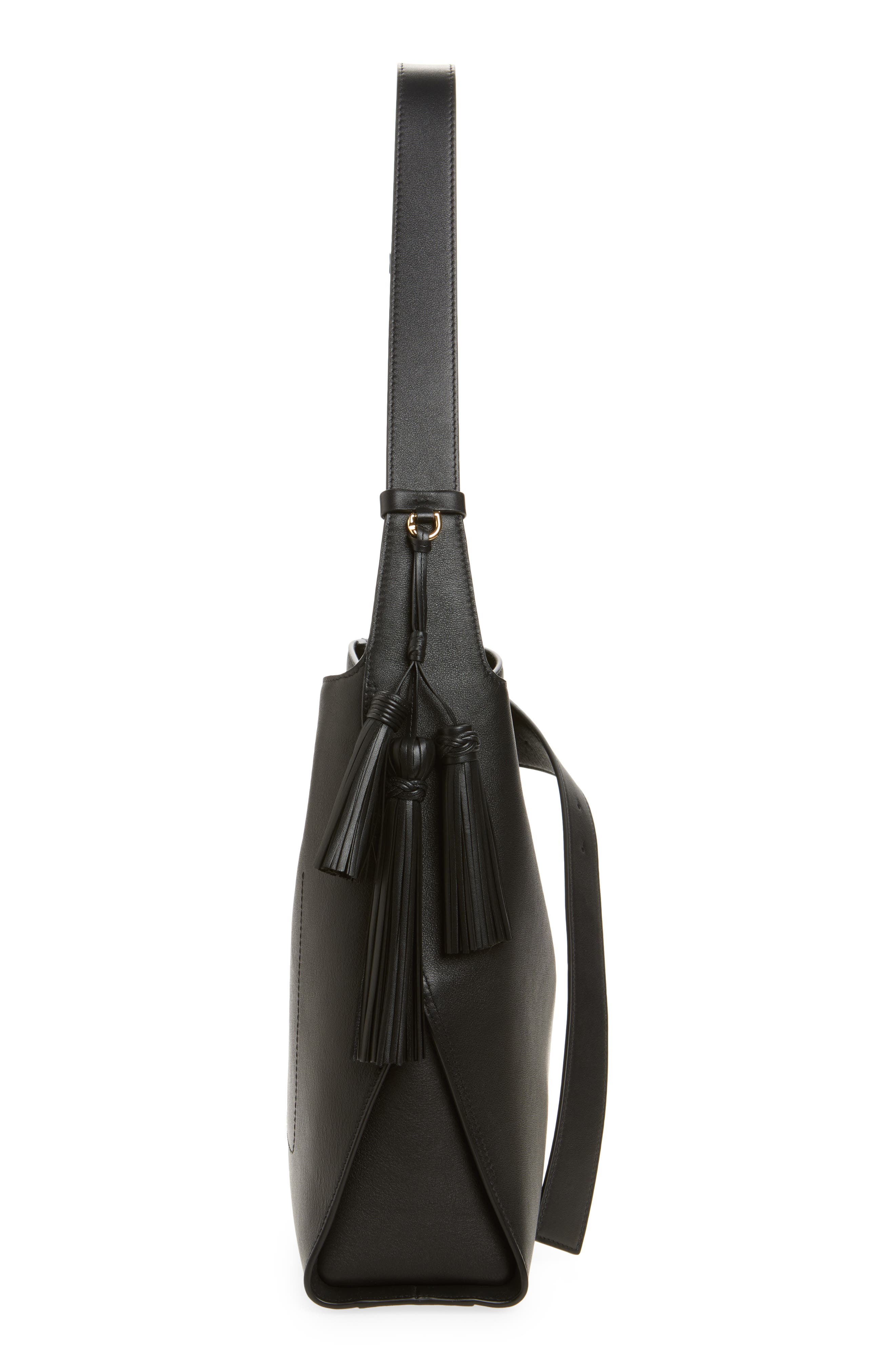 Givenchy Medium Day Leather Hobo Bag, Alternate, color, Black