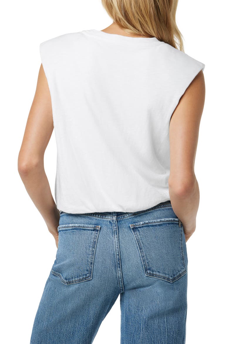 The Arden Sleeveless Cotton Blend Tank, Alternate, color, OPTIC WHITE