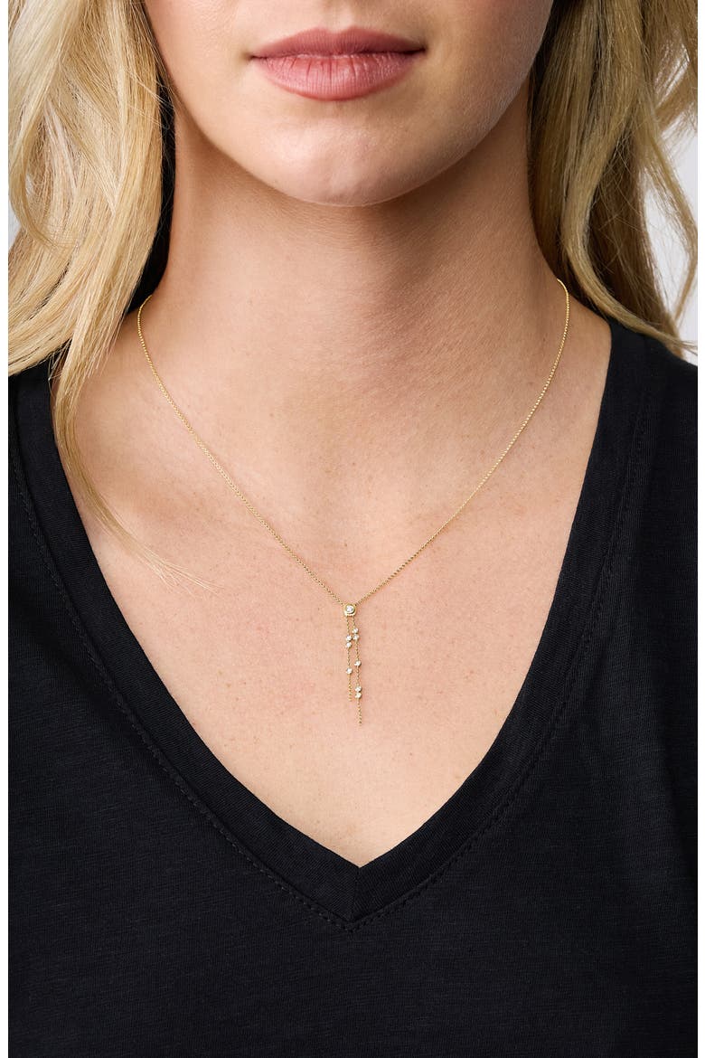 Monaco Diamond Lariat Necklace, Alternate, color, 18K YELLOW GOLD