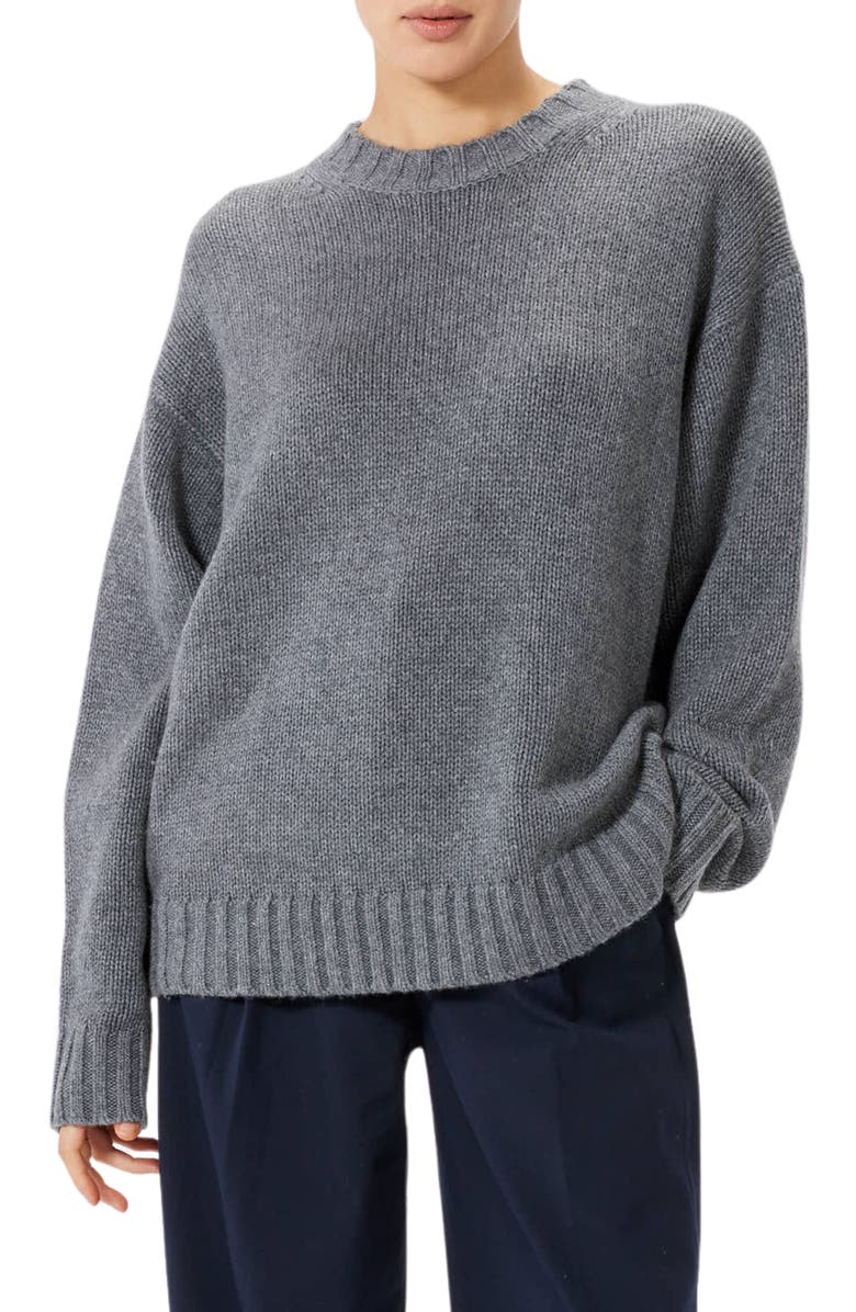 Sophie Rue Easy Crewneck Cashmere & Wool Sweater, Main, color, 