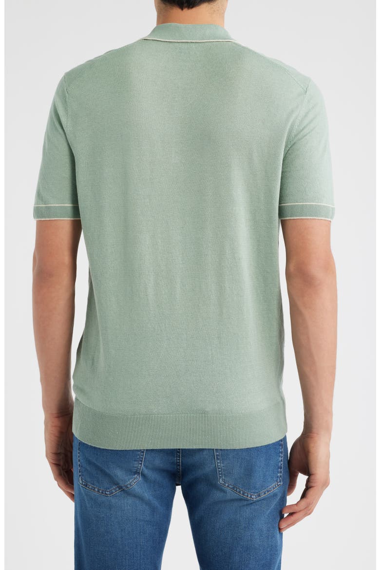 Jiovanotto Quarter Zip Polo, Alternate, color, OPEN GREEN