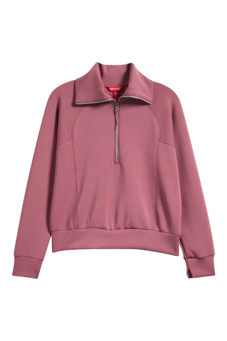 AirEssentials Half Zip Sweatshirt, Main, color, RUM RAISIN