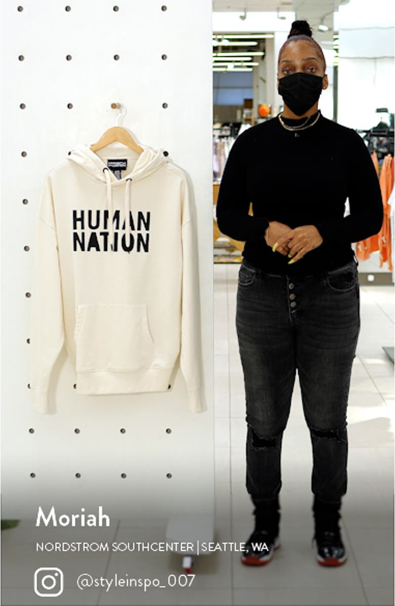 Gender Inclusive Organic Cotton Blend Logo Hoodie, sales video thumbnail