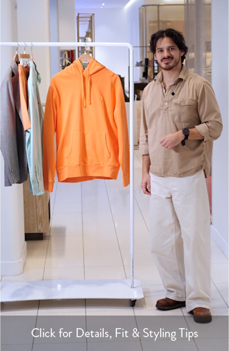 Cotton French Terry Pullover Hoodie, sales video thumbnail