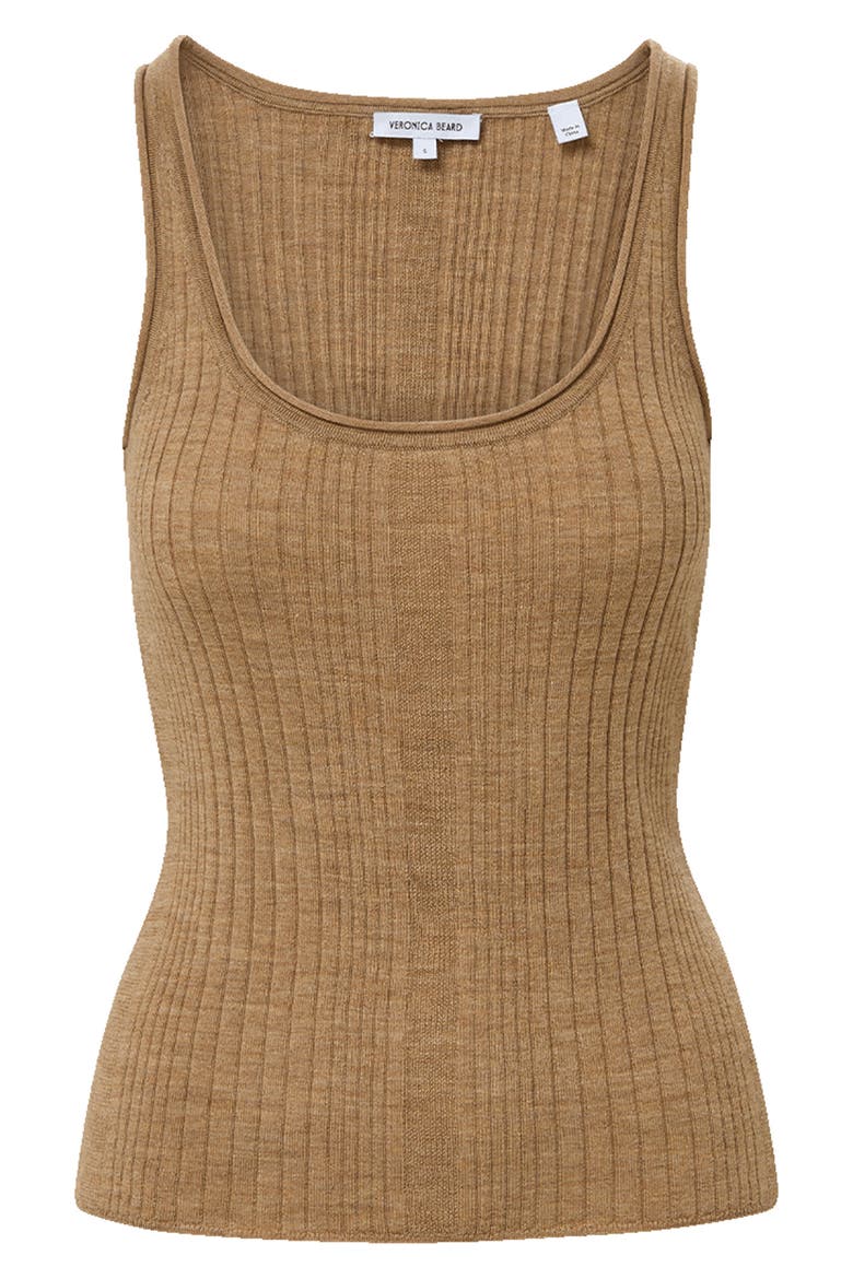 Burke Merino Wool Rib Sweater Tank, Alternate, color, DARK KHAKI