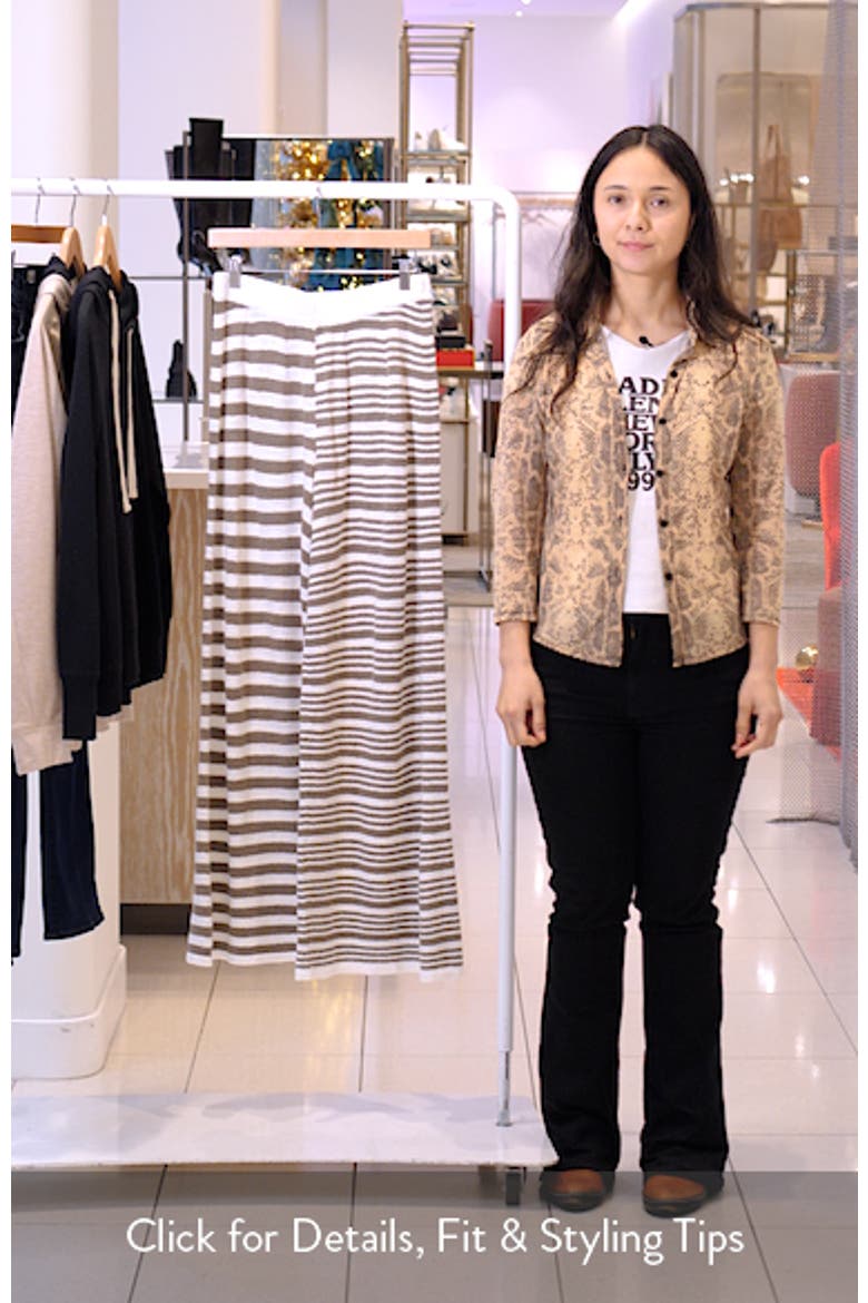 Allyson Stripe Wide Leg Pants video