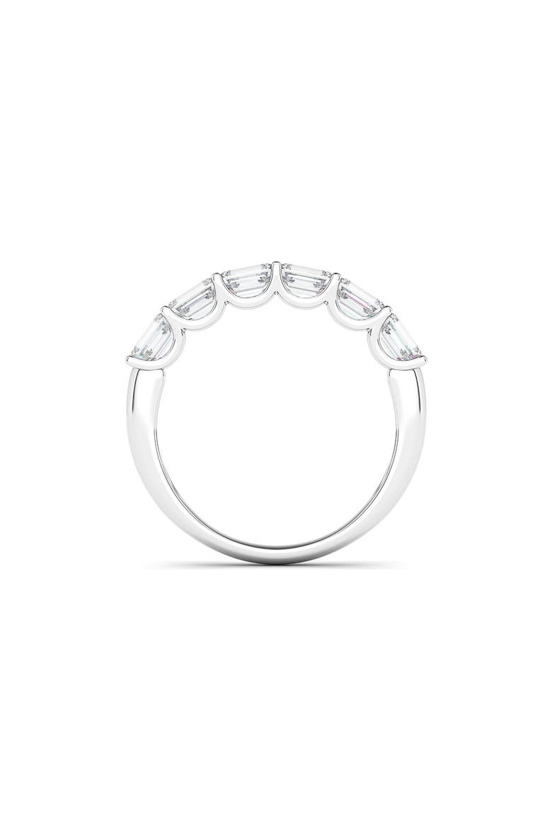 Half Sideways Lab Created Diamond 18K Gold Eternity Ring, Alternate, color, WHITE GOLD