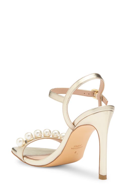 Stuart Weitzman Juliette 75 Sandal In Platino