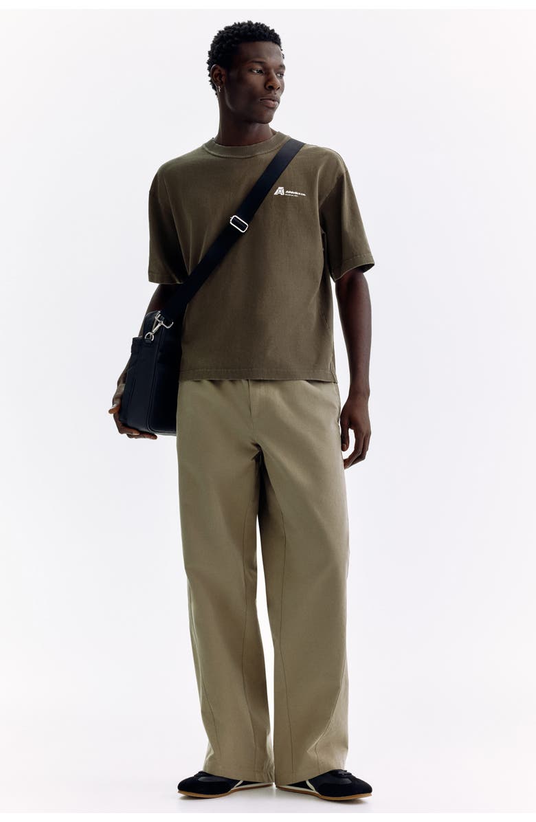 H&M Printed Loose Fit T-shirt, Alternate, color, Brown/Athletics Co