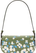 Kate Spade New York liv painterly bouquet embossed leather shoulder bag