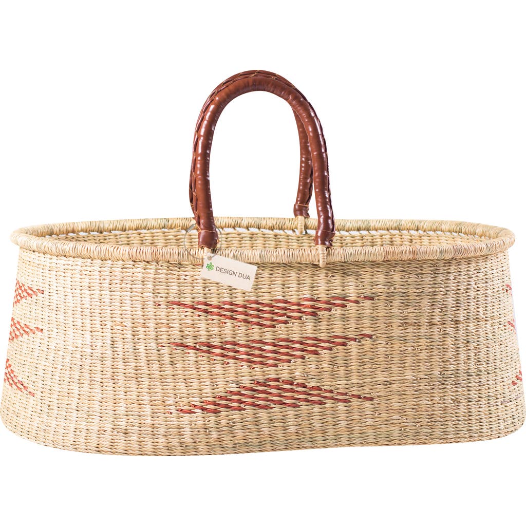 Design Dua Shea Nap & Pack Basket Bassinet Set in Natural & Puce  product