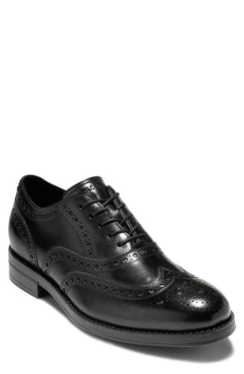 Cole Haan Ledley Grand Wingtip Oxford In Black