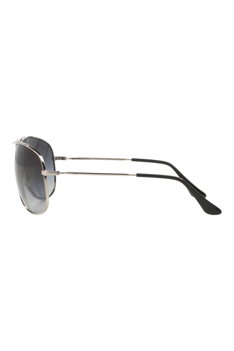 63mm Aviator Sunglasses, Alternate, color, GRAD SMOKE