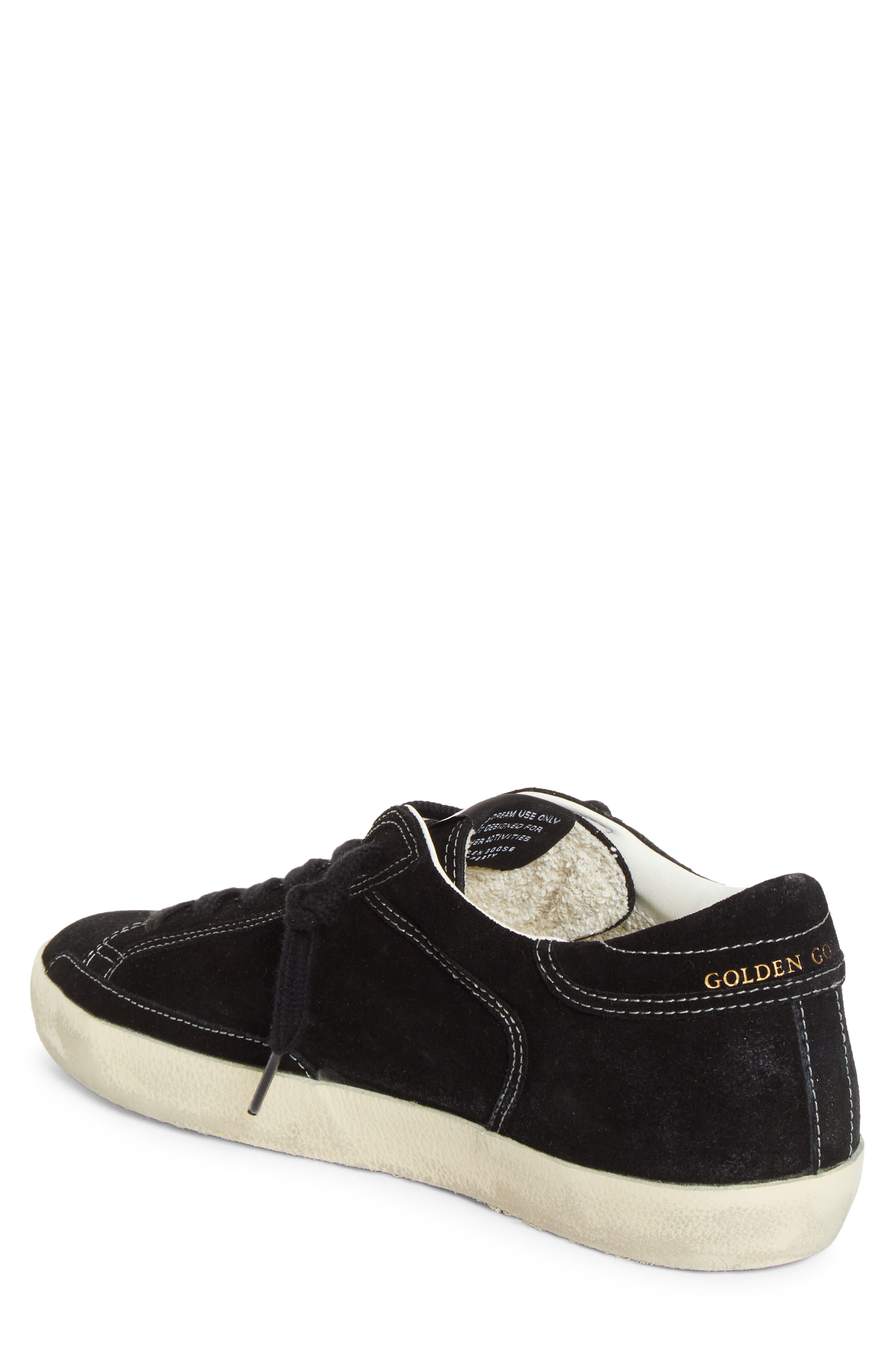 Golden Goose Super-Star Low Top Sneaker, Alternate, color, Black/ Silver