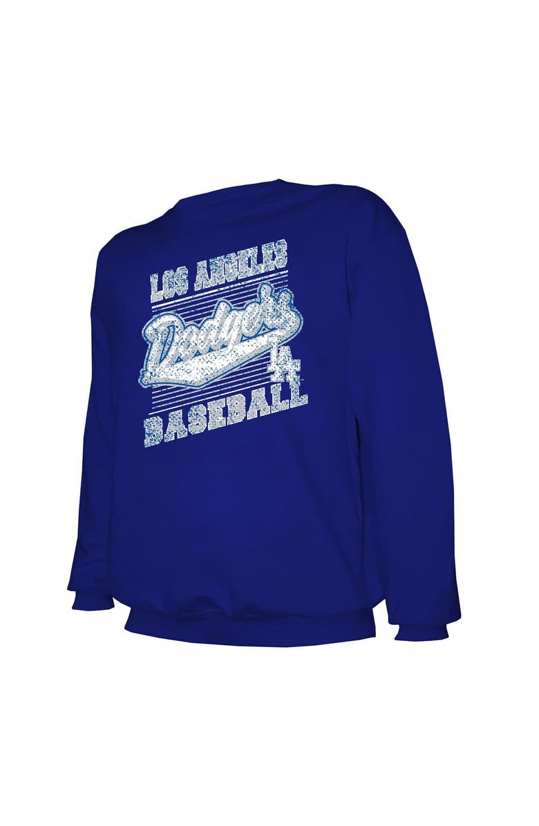 STITCHES Men's Stitches Navy Los Angeles Dodgers Pullover Sweatshirt, Alternate, color, Navy