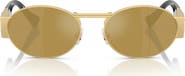 Versace 56mm Oval Sunglasses
