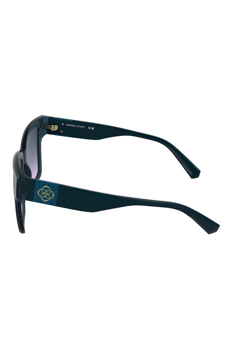 Dira 56mm Rectangular Sunglasses, Alternate, color, BLUE