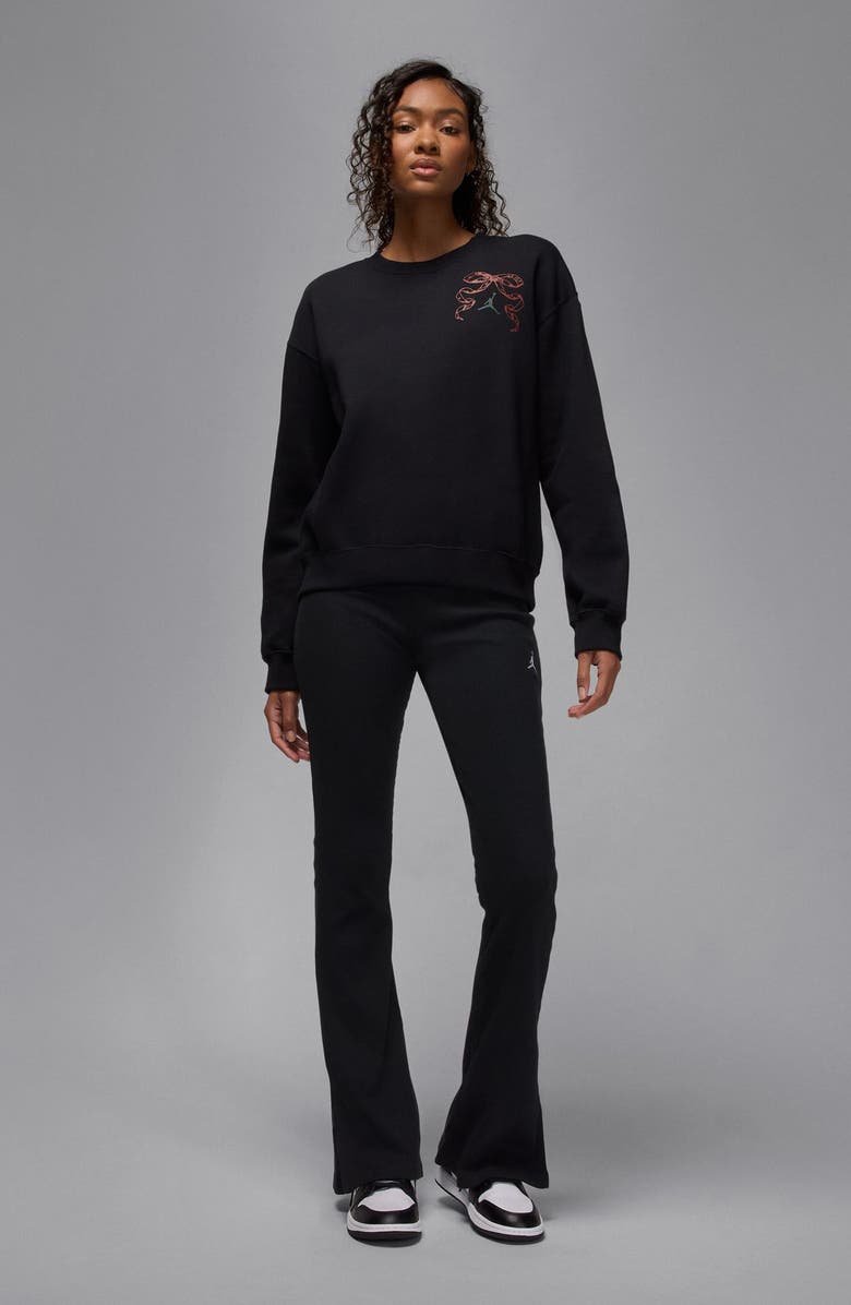 Jordan Brooklyn Fleece Graphic Sweatshirt, Alternate, color, Black