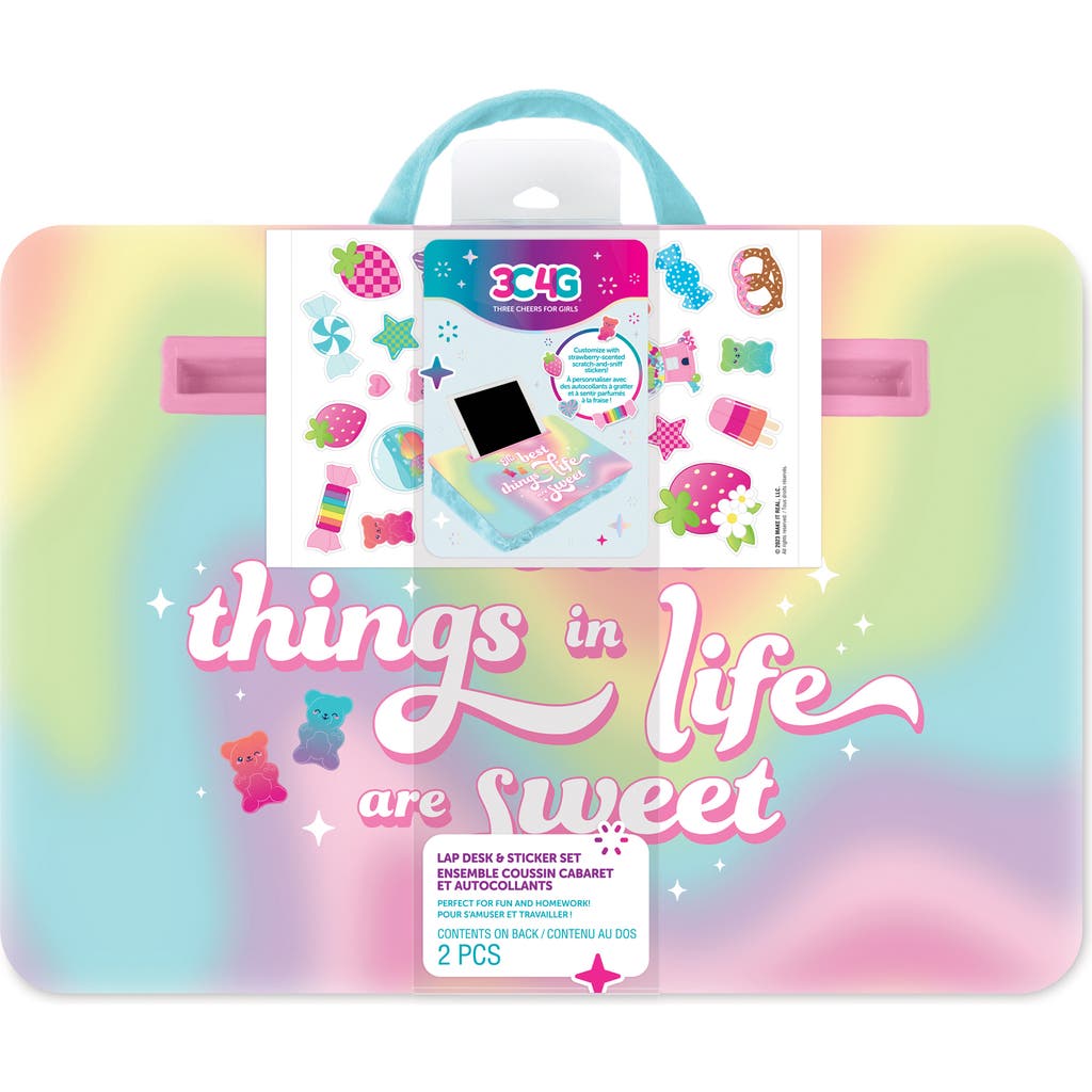 3C4G Make It Real Life Is Sweet Lap Desk & Sticker Set in Multicolored  product