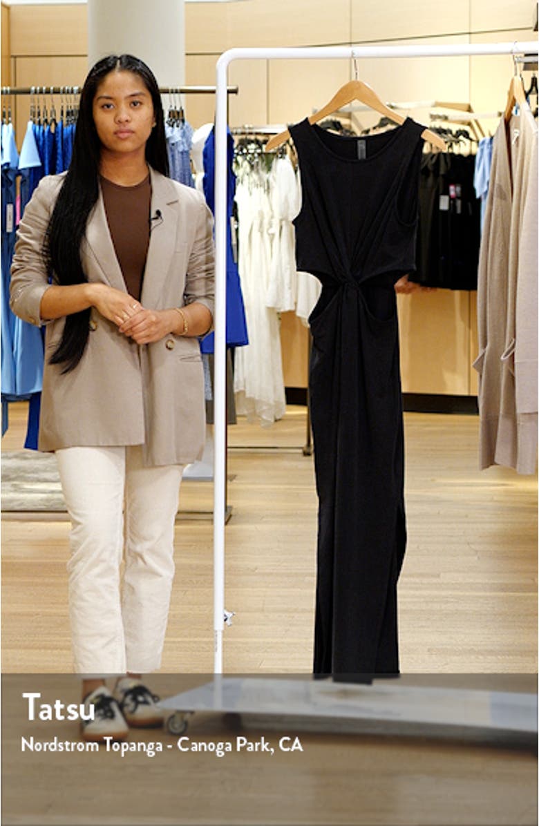 Around the World Front Twist Midi Dress, sales video thumbnail