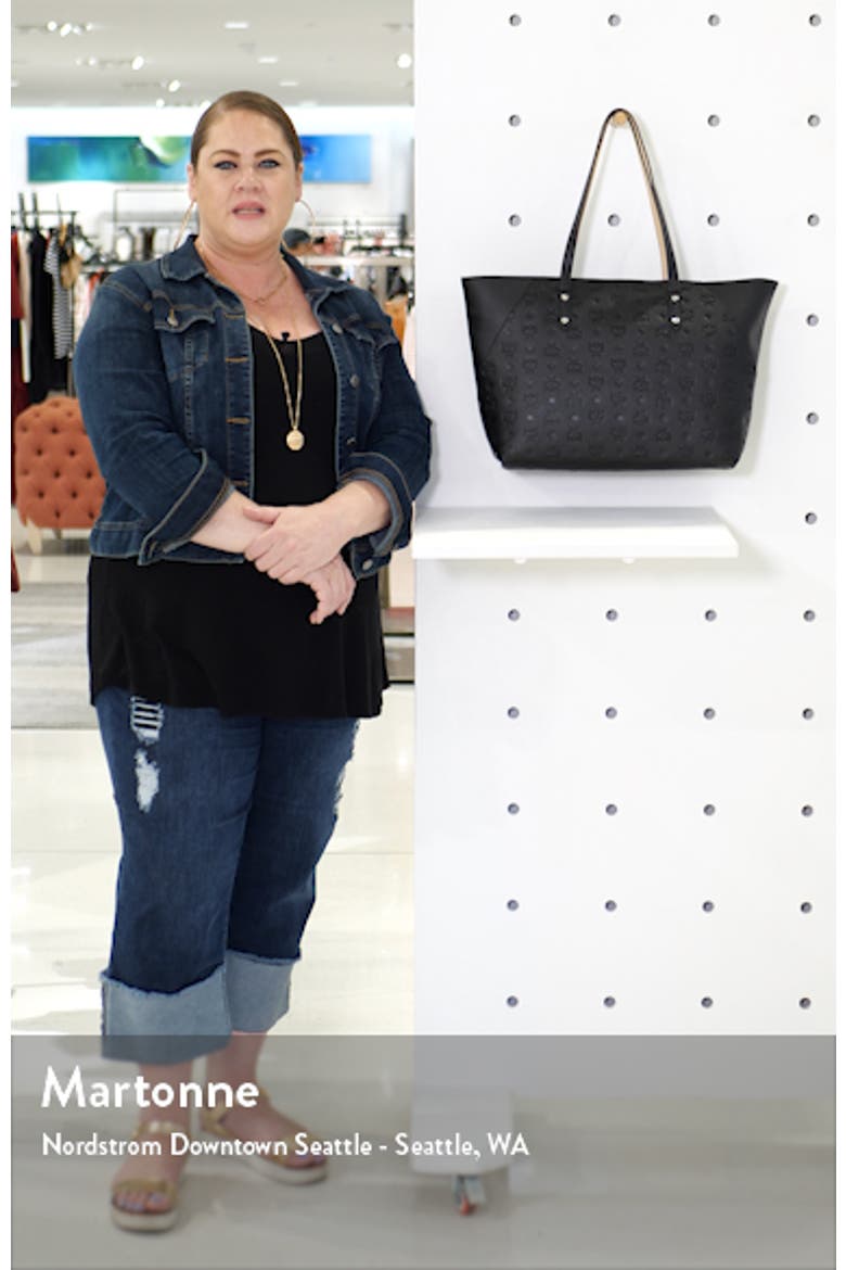 Medium Klara Monogram Leather Shopper (Women) | Nordstrom