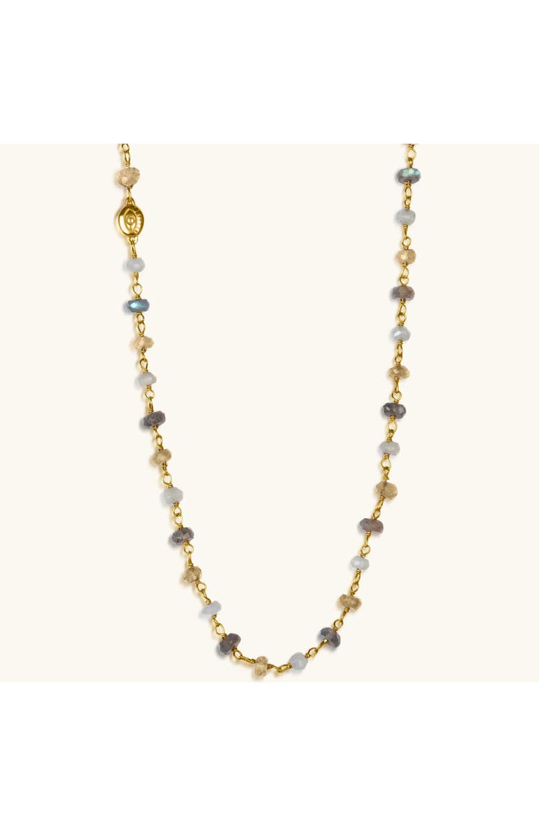 Karma and Luck Divine Happiness - Citrine Labradorite Moonstone Wrap, Alternate, color, Gold/Grey/White